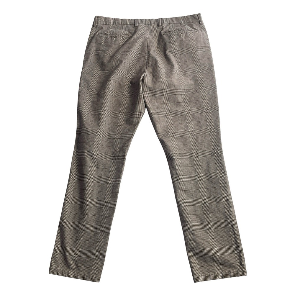 Old Navy Mens 38x32 Ultimate Slim Plaid Pants Built In Flex Stretch Chino - Picture 2 of 11